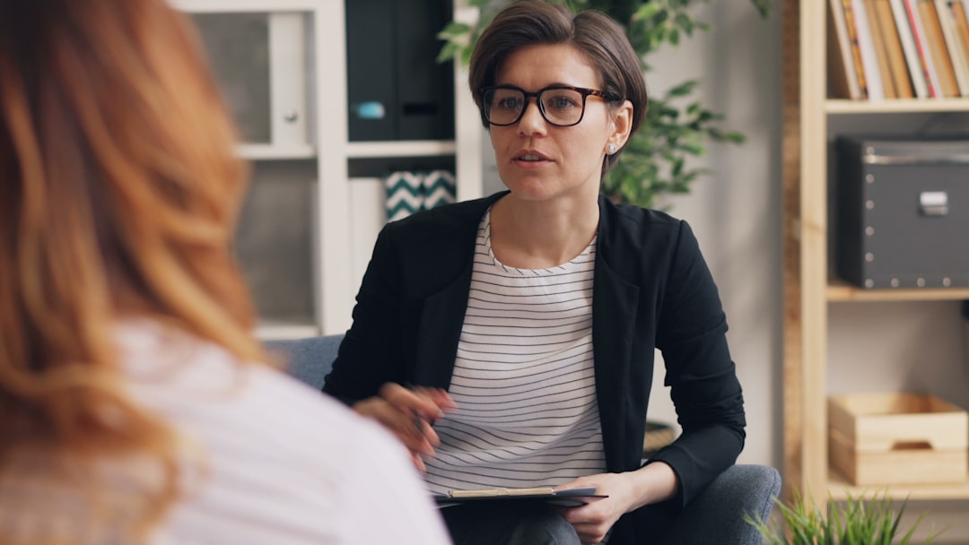 therapy consultation with two women talking